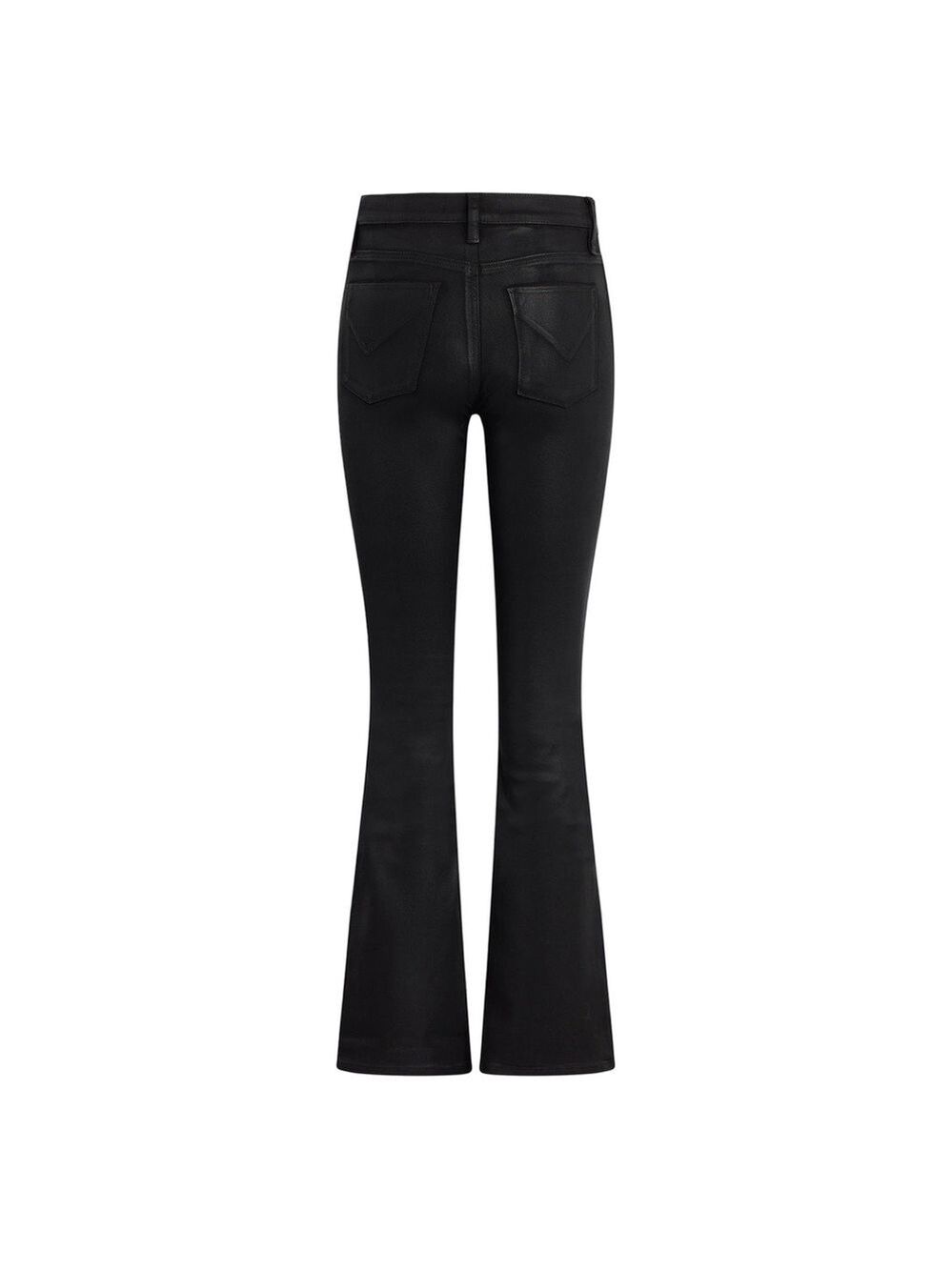 NWT $225 Hudson Barbara High-Rise Bootcut Jean Noir Coated 34.5” Inseam (Tall) - Picture 13 of 16